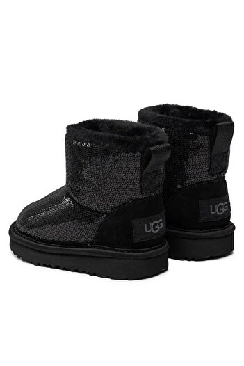 UGG Classic Mini Mirror Ball Kids Boots - Black