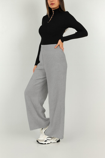 mf venessa Women's Knitwear Fabric Elastic Waist Wide Leg Pants Standard Size (38 46)