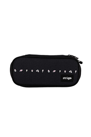 Strigo Pencil case, one compartment, with divider and inner pocket, unequipped, Icons SSC256