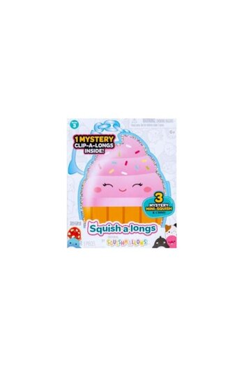 Jazwares Squishmallows Keychain Set, Clip-a-longs, 3 Figures, 2.5 cm, Multicolor