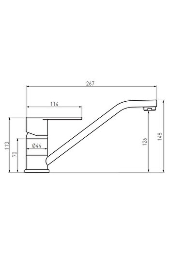 Other Algeo Chrome Freestanding Sink Tap with Swivel Spout