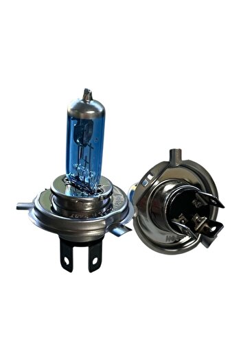 Unbranded/Generic Set 2 Auto Halogen Bulbs H4 12V 60/55W, +200% Light, 150m Range, +20% Side Visibility