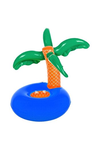 ANTBRO Inflatable Decorative Cup Holder for Pool Antbro®, Palm Tree Model, Multicolor, 22x23cm