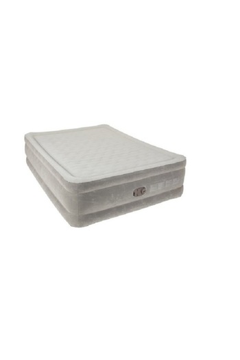 OEM Inflatable Mattress with Built-in Pump, 152x203x46 cm, Cream/Beige