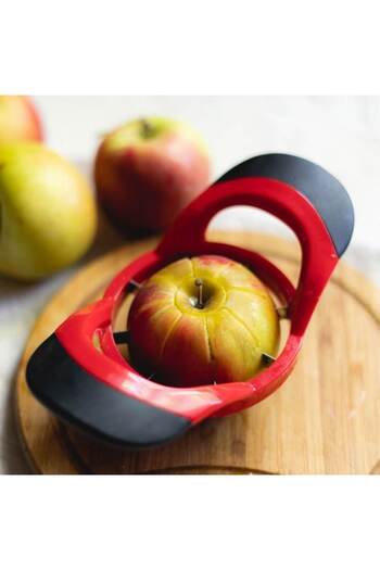 ANTBRO Manual Fruit Slicer Antbro, Stainless Steel Blades, Red