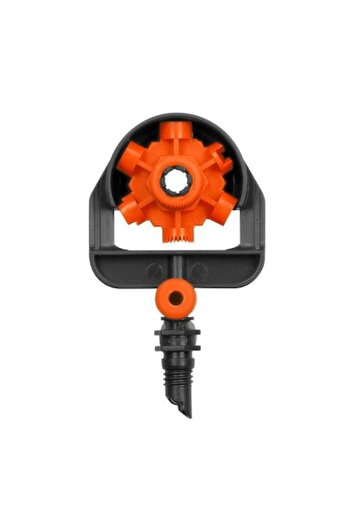 Gardena Micro sprinkler with adjustable radius, 6 jets, plastic