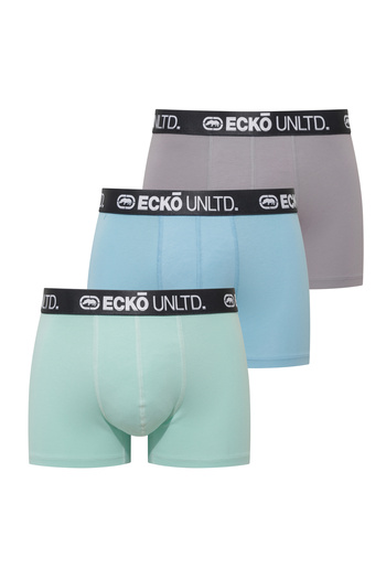 ECKO Gray - Blue - Mint 3-Pack Boxer