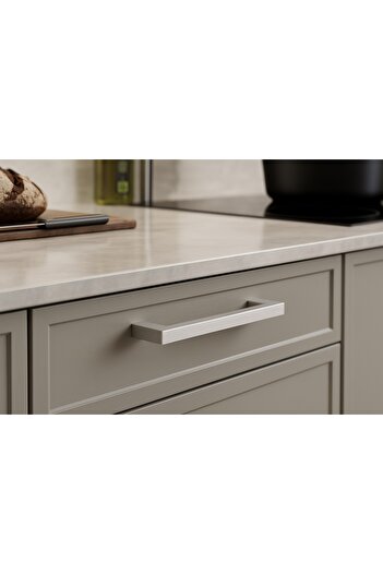 Özen Metal Özen 1902 Satin 224mm Stainless Steel Furniture Handle.