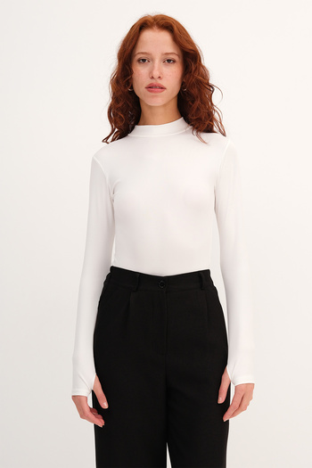 Addax High Neck Long Sleeve Bodysuit Z2210