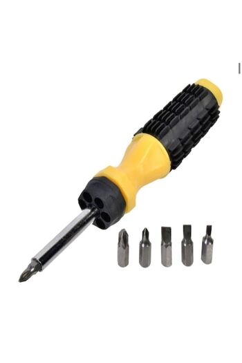 OEM Interchangeable Head Screwdriver, 6 in 1, 19cm
