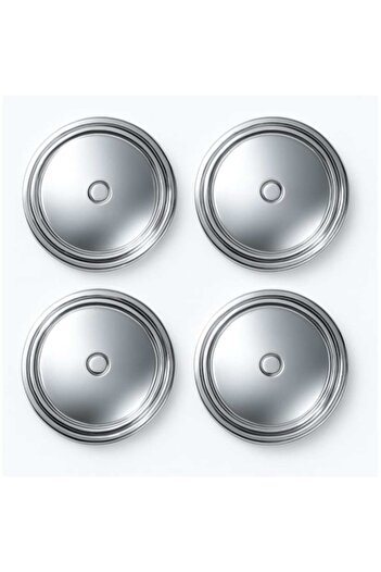 ideal STORE Set chrome wheel caps idealSTORE 77 mm, Protects the hub and improves the aesthetic appearance of ca