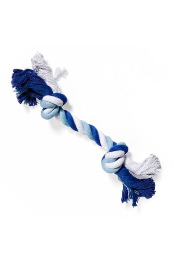 ANTBRO Jucărie pentru câini Antbro®, frânghie de bumbac, 30 cm, alb/albastru