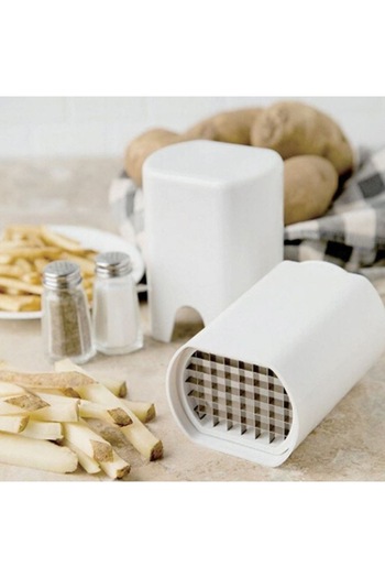 ANTBRO ® Knife for Cutting Potatoes, Zucchini, Onions, Apples, etc., with Metal Blades, 9x7x13.5 cm