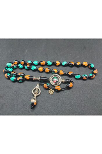 İskeçe Exclusive Hakan Kaya Masterpiece Handcrafted Heavy Silver Inlaid Malachite Embroidered Kuka Certified 8603