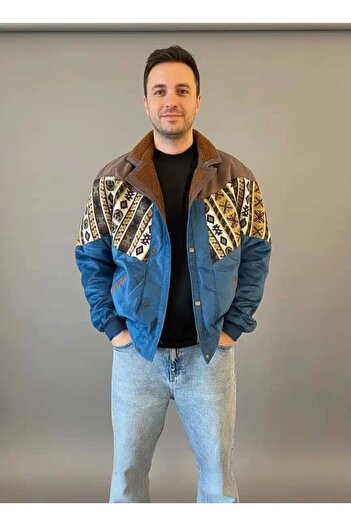 CANMODA (7536) Large / Xlarge Size Compatible Vintage Patterned Special Jacket