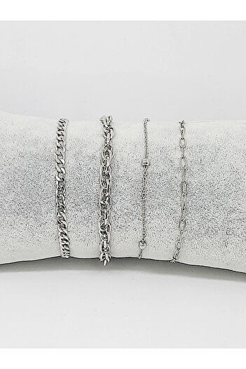 Kusakli 4-Piece Chain Bracelet Set