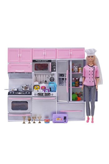 ANTBRO Betty chef doll playset with kitchen with realistic lights and sounds