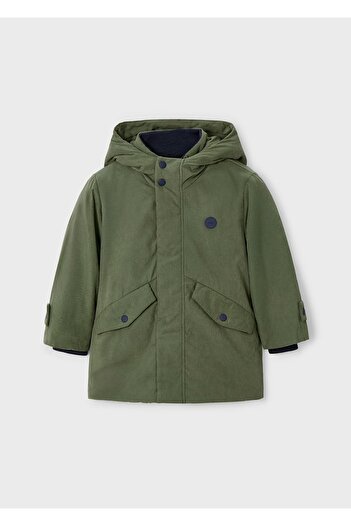 MAYORAL Boy's Hooded Long Parka Coat