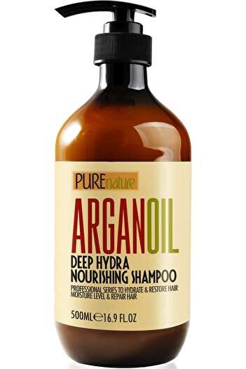 Pure Nature Lux Spa Moroccan Argan Oil Shampoo - Sulfate Free Organic Shampoo for Dry, Damaged, and Curly Hair by Pure N