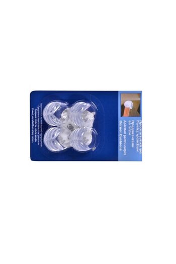 OEM Set 4 furniture corner protectors, round transparent silicone, BabySafe PT-2891H-888
