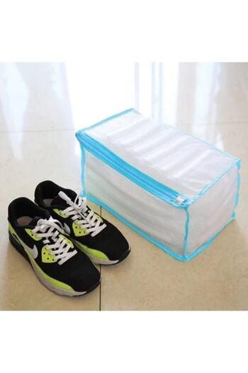 ANTBRO Shoe Washing Bag Antbro® with Zipper and Foam Edges for Shoe Protection, 33x19x15cm