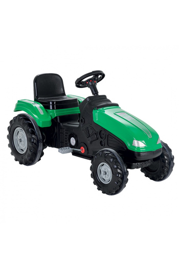PİLSAN Pedal tractor for children, Mega Green, with adjustable seat, horn, maximum permissible load