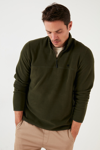 Buratti Slim Fit Anti-Pilling Non-Pilling Bato Collar Raised 2-Pack Fleece Men's Polar 5906