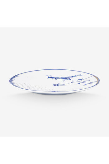 Pip Studio Blue Bird Beyaz Porselen Yemek Tabağı 25,5 Cm