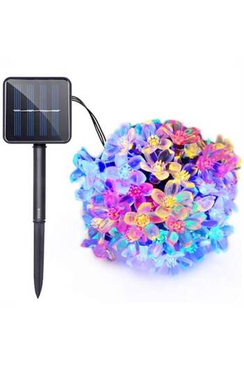 OEM Christmas Lights Solar Powered, Cherry Blossom Model, 5 Meters, 50 LEDs, 8 Lighting Modes, Mult