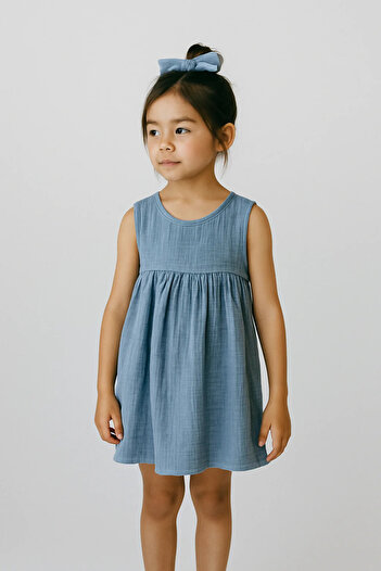 RG Brand Girl's Muslin Dress |   Summer, Comfortable and Breathable 100% Cotton Fabric