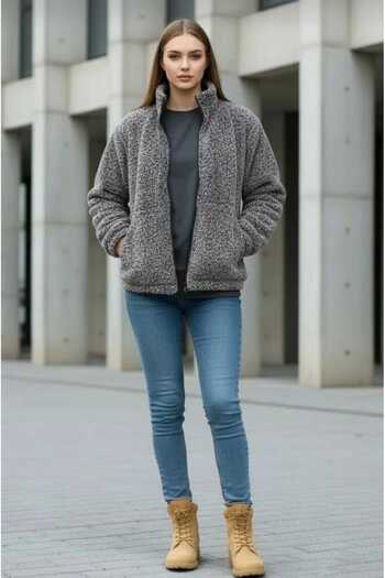 SEASON COAT Arasmen Moda Plush Oversize