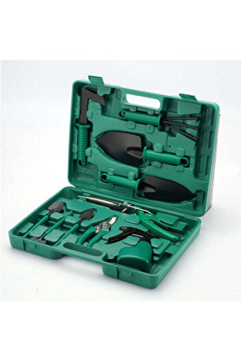 ROMSHOP Gardening accessory set 10 pieces scissors shovels sprayer