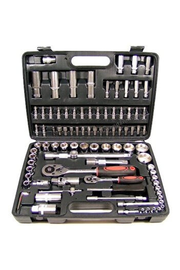 Blasko Professional Tool Set, 108 Pieces, Chrome Vanadium + Protective Gloves, Multicolor