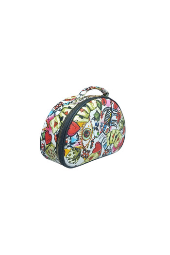 Maykis Multi-Color Transparent Half Moon Makeup Bag