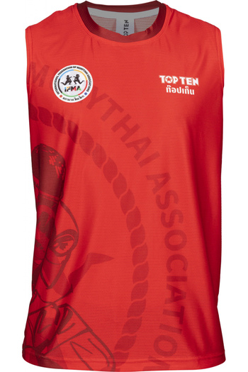 Top Ten "Salamaa" Competition Tank Top, Top Te, IFMA Approved, Red, M