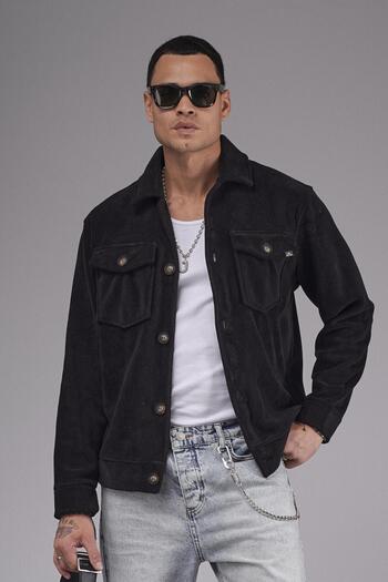 king brich Regular Fit Pocketed Plain Cashmere Men's Shirt