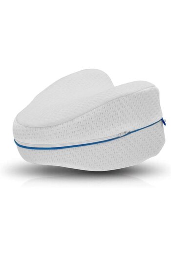 OEM Ergonomic Knee and Leg Pillow, Memory Foam/Polyester, Removable Cover, White