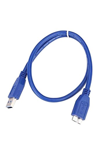 Bibilel USB 3.0 Data Transfer Cable A Male to Micro B Male, 3m, Blue