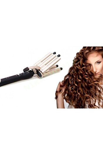 Insta Ceramic Triple Barrel Hair Curler 25 mm, Professional Curls, Ionic Technology