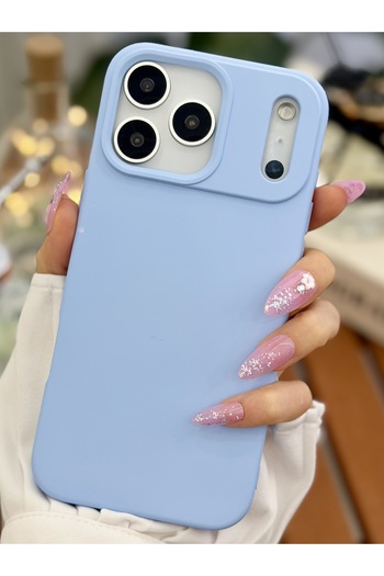 Go Aksesuar Iphone 17 Promax Uyumlu Içi Kadife Leke Tutmaz Sıvı Silikon Lansman Kılıf