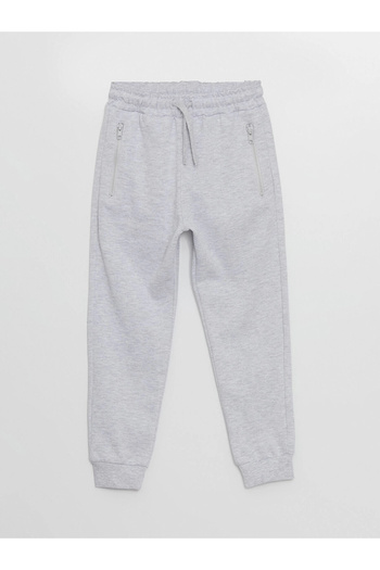 LC Waikiki Lcw Kids Gray Boys Jogger Sweatpants with Elastic Waist