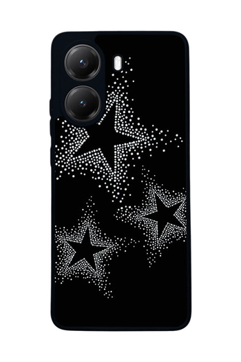 Aksel Kılıf Xiaomi Poco X7 Pro Compatible Printed, Matte Black, Soft Silicone, Protective, Shock-Absorbing Cover, Case