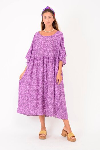 Park Moda ΦΟΡΕΜΑ BOHO AN136 ΜΕ ΣΧΕΔΙΟ ΛΟΥΛΟΥΔΙΑ ΚΑΙ ΡΟΜΠΑΛΙ ΜΕ ΦΟΡΕΜΑΤΑ