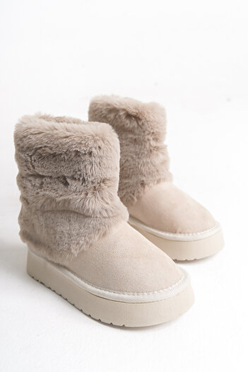NeSe Shoes Χειμερινές μπότες για κορίτσια με γούνα, εύκολες στη χρήση, ανθεκτικές στο κρύο και ευέλικτες, άνετες μπότες χειμερινής βάσης