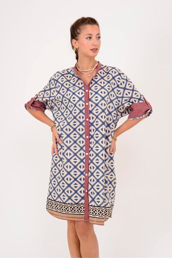 Park Moda AN10557 ΚΟΝΤΟ ΦΟΡΕΜΑ MARIN ΓΕΟΜΕΤΡΙΚΟ ΣΧΕΔΙΟ