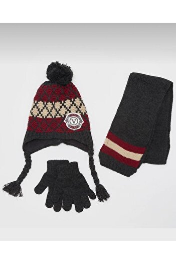 Wearflawless Weatrflawless 3-6 Years Old Boys' Scarf, Beanie, Gloves 3-Piece Set