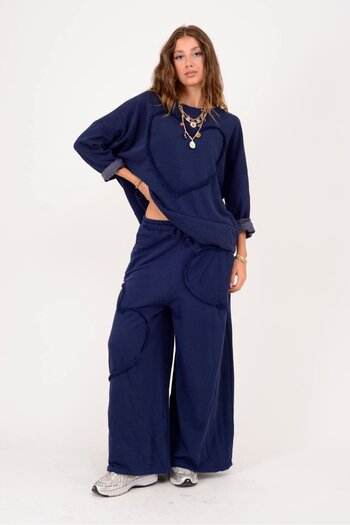 Park Moda 6474 Love Heart Embosed Pants