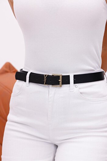 Mynoa Square Antique Buckle Women's Belt, Jacket Belt, Trouser Belt, Dress Belt.