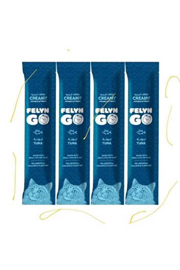Felyn Go Feline Go Creamy Tuna Treats 15×4g