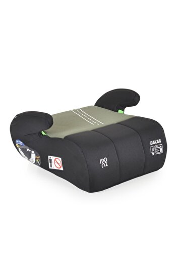 Moni Car Booster Seat Dakar Green, 125-150cm, Recommended Age 4+ Years